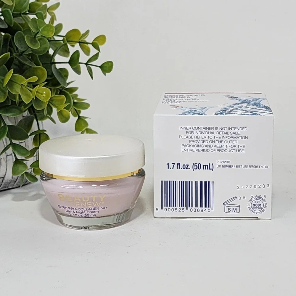 Beauty Renew 50+ Elixir Pro-Collagen Moisturizing Day & Night Cream 1.7 fl oz